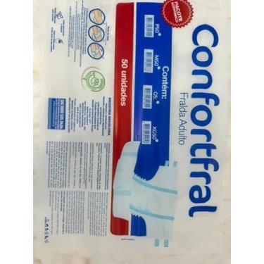 Imagem de Fralda Geriátrica Confortfral segunda linha pacote com 50 unidades, P