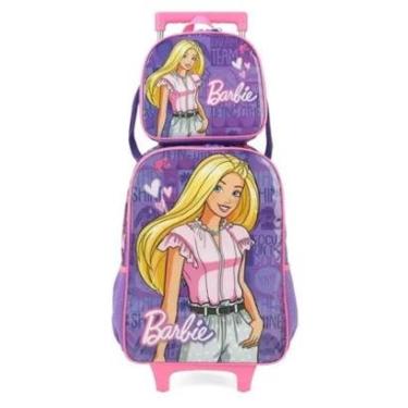 Imagem de Kit Mochila de Rodinha Luxcel Barbie 38182-Feminino