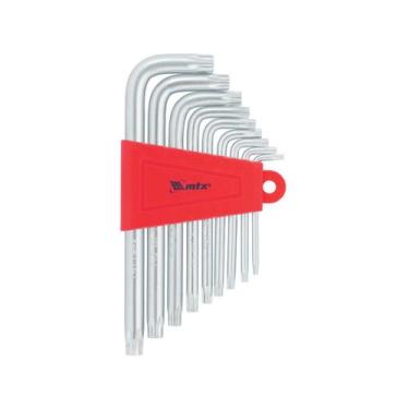 Imagem de Jogo chaves hexagonais torx Curta T10 T50 9 pçs 123059 MTX, 9 Peças, T