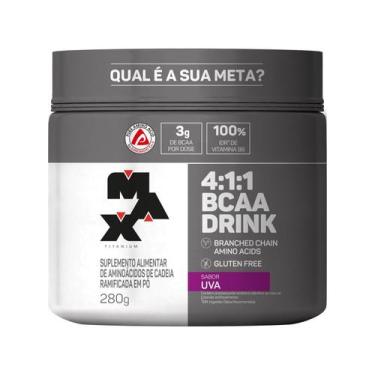 Imagem de BCAA 4:1:1 Drink 280g Uva - Max Titanium, 1, 280g, Uva