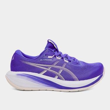 Imagem de Tênis Asics Gel-Cumulus 28 Feminino, Azul, Bege, 37