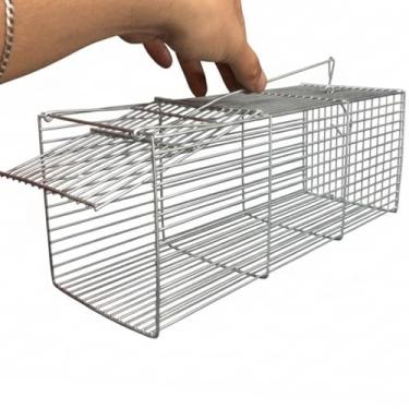 Imagem de Ratoeira Armadilha Pegar Rato Grande Camundongo Gaiola 30cm Roedores Captura Eficiente...