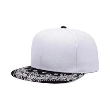 Imagem de Boné De Beisebol Hip Hop Com Aba Reta, Estampa Floral De Caju, Proteçã