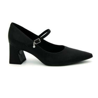 Imagem de Sapato Original Piccadilly 767002 Salto Grosso Bico Fino Moda Feminino