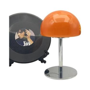 Imagem de Luminária De Mesa LED Pequena Com Sombrinha De Vidro Para Quarto, Cabe