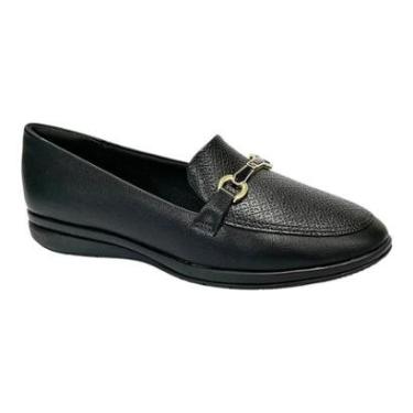 Imagem de Sapato Piccadilly Loafer Sandy Anabela Baixo 261038 Preto-Feminino