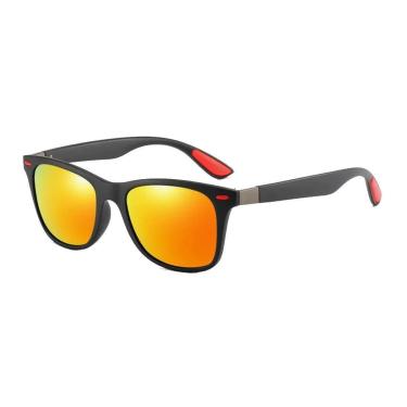 Imagem de Oculos De Sol Masculino Polarizado Escuro Solar Retro Vintage Uv 400nm Quadrado-Masculino