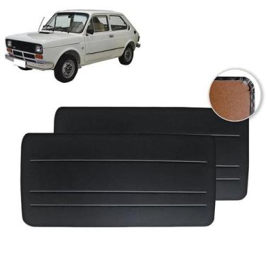 Imagem de Forro de porta dianteira fiat 147 vinil preto - RONA REVESTIMENTOS AUT
