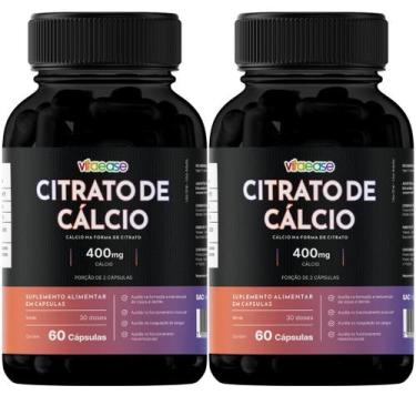 Imagem de Citrato de Cálcio 400mg Vitaease  60 Cápsulas, 2 Unidades (120 cápsula