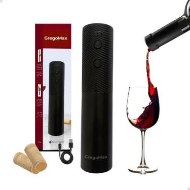 Imagem de Abridor De Vinho Recarregável Saca Rolhas Automático Elétrico Usb Cor 