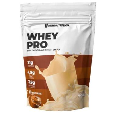Imagem de Whey Protein Pro 900g New Nutrition, Doce de Leite