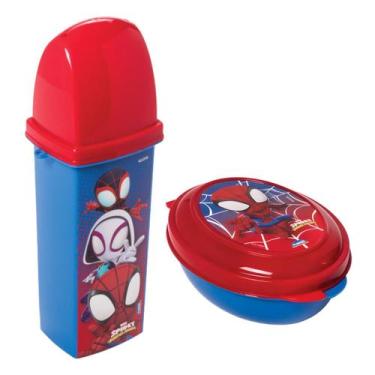 Imagem de Kit Porta Escova de Dentes Estojo Case Saboneteira Infantil Volta Aula