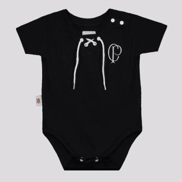 Imagem de Body Corinthians Vintage Infantil Preto - Reve Dor, M