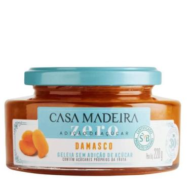 Imagem de Geleia Zero Açucar Damasco 220g - Casa Madeira