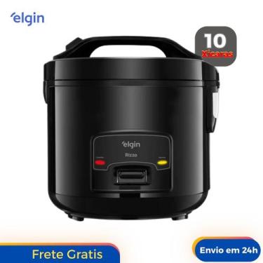 Imagem de Panela Elétrica de Arroz Elgin Rizzo II 10X Preta 1,7L 127V 220V Grand