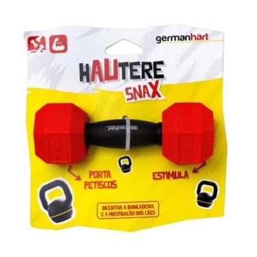Imagem de Brinquedo Porta Petiscos para Cães em Formato de Haltere, 1 Unidade, T