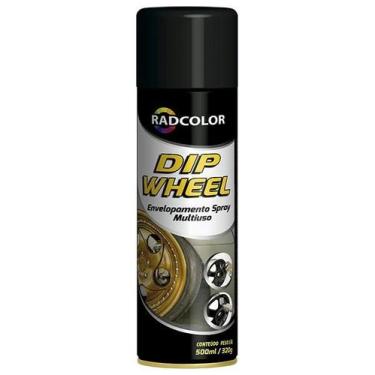 Imagem de Tinta Spray Envelopamento Película Dip Wheel Grafite 500ml Radnaq