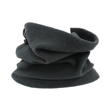 Imagem de Cachecol Ajustável Unissex Em Fleece Polar Para Inverno, Protetor De O