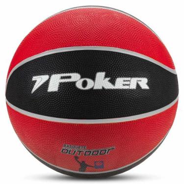 Imagem de Bola de basquete Outdoor Poker - Vermelho/preto, Preto, Vermelho