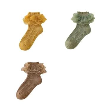 Imagem de Meias De Algodão Com Renda Para Meninas, Tutu, Primavera E Outono, Mei