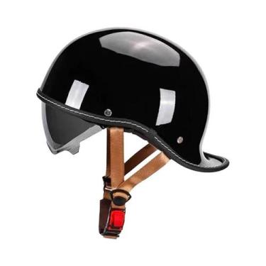 Imagem de Capacete De Moto Retrô Unissex DOT Para Verão, Modelo Aberto (Half Hel