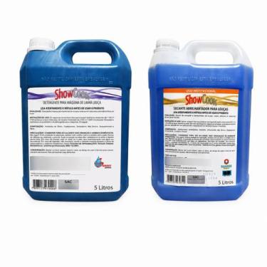 Imagem de Kit Detergente Secante Lava Louça Doméstico Showcook 5l
