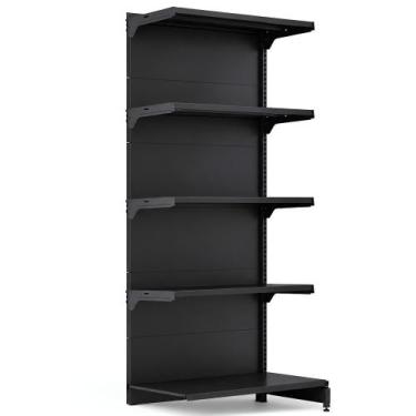 Imagem de Gondola Fit 40 Continuação Parede 202X90x30 40 Preto - Amapa