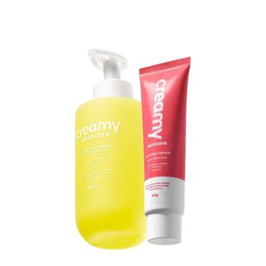 Imagem de Kit Skincare Limpador Glicerinado e Calming Cream Hidratação Intensa com 50% de Glicerina Aloe Vera e Avena Sativa