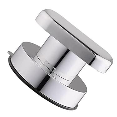 Imagem de Prettyia Puxadores de porta de vidro com ventosa forte para banheiro e chuveiro - prata