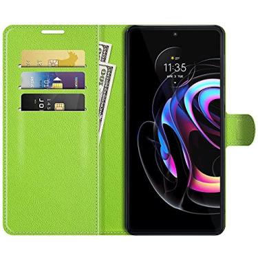 Imagem de Capa Capinha Carteira Moto Edge 20 Pro Case Couro Flip Top - Prote��o Premium (Verde)