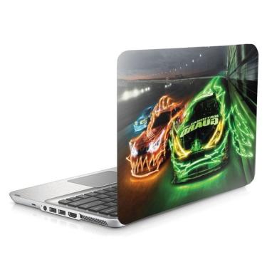 Imagem de Skin Adesivo Protetor para Notebook 14 Wide Racing Neon Corrida Carros d29