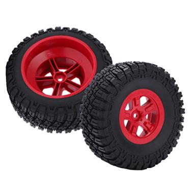 Imagem de Rodas de aros Off Road, pneus de borracha RC vestíveis acabamento fino para Slash 727