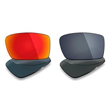 Imagem de 2 pares de lentes polarizadas de substituição da Mryok para óculos de sol Oakley Gascan – Opções
