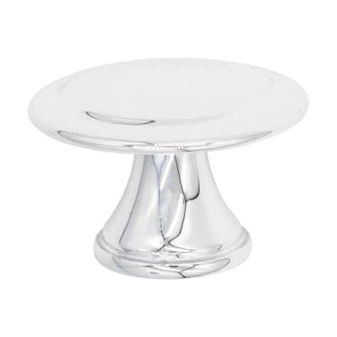 Imagem de 10 X Puxador Ponto Furo Único Gaveta Armário Móveis Retrô (Cromado)