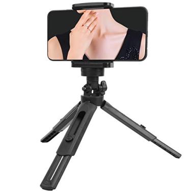 Imagem de Tripé portátil mini tripé suporte de mesa portátil plástico selfie ângulo ajustável para telefone celular leve tripé