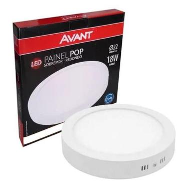 Imagem de Luminaria Led 18W Redonda Sobrepor 6500K Branco Frio