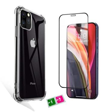 Imagem de Capinha Case Anti Impacto e Película Vidro 9D Compatível iPhone 11 Pro