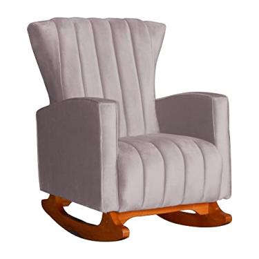 Imagem de Poltrona Decorativa Melinda Pés Balanço Veludo Cores - Ds Estofados