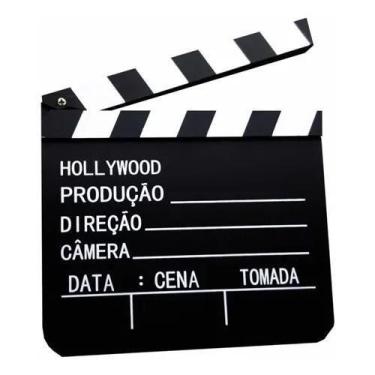 Imagem de Claquete De Cinema Para Filmagem Ou Decoração 30cm - Telas E Telas Mag