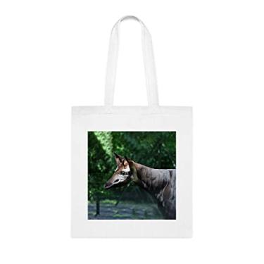 Imagem de Bolsa Okapi, presente Okapi, sacola Okapi, bolsa de ombro Okapi, bolsas reutilizáveis Okapi, ideia de presente de cesta de Natal de aniversário, presente para ela, presente para ele,