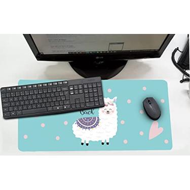 Imagem de Mouse Pad/Desk Pad Grande 30x70cm - Infantil Lhama