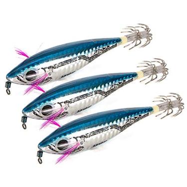 Imagem de Tingpai 3pcs iscas de pesca a ficial de gabarito de lula