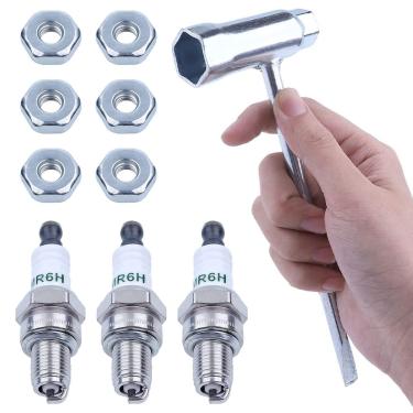 Imagem de Atunee Chave Multiferramenta 3 em 1 com Porca de Barra e Vela de Ignição para Motosserras Stihl, Dolmar, Poulan, Shindaiwa e Mais