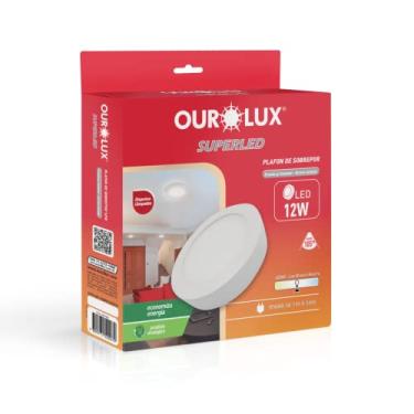 Imagem de Plafon LED Sobrepor 12W Bivolt 4000K Redondo