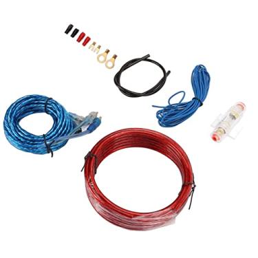 Imagem de Kit de Cabo de áudio para Carro Kits de Fiação de Amplificador de Carro à Prova d'água Flexível e Resistente Ao Desgaste para Subwoofer de Alto-falante Automático