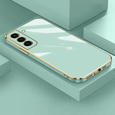 Imagem de Capa de telefone quadrada com revestimento de luxo para Samsung S22 Ultra S21 Plus s21 FE Capa para Galaxy S 21 S22 S20 FE Capa de silicone macio, 03, para S21 Plus