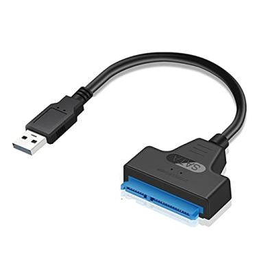 Imagem de Moniss USB 2.0 para SATA Adaptador Conversor Cabo 22Pin Drive Free 2.5