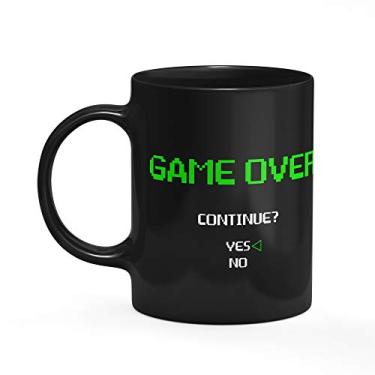 Imagem de Caneca Geek Game Over - preta