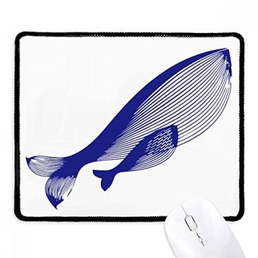 Imagem de Tapete de borracha para jogos Ocean The Blue Whale com borda costurada