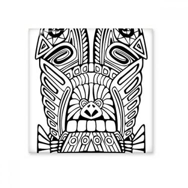 Imagem de Linha de totem abstrata indiana mastro de desenho azulejo de cerâmica brilhante decalque de pedra adornada tijolo vitrificado